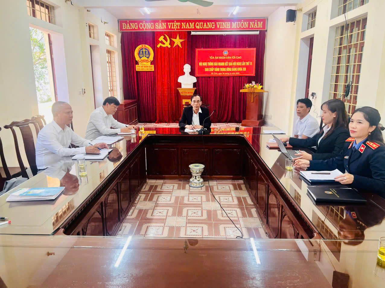 VKSND Khu vực 5 -Hà Tĩnh tham gia phiên họp xét rút ngắn thời gian thử thách án treo