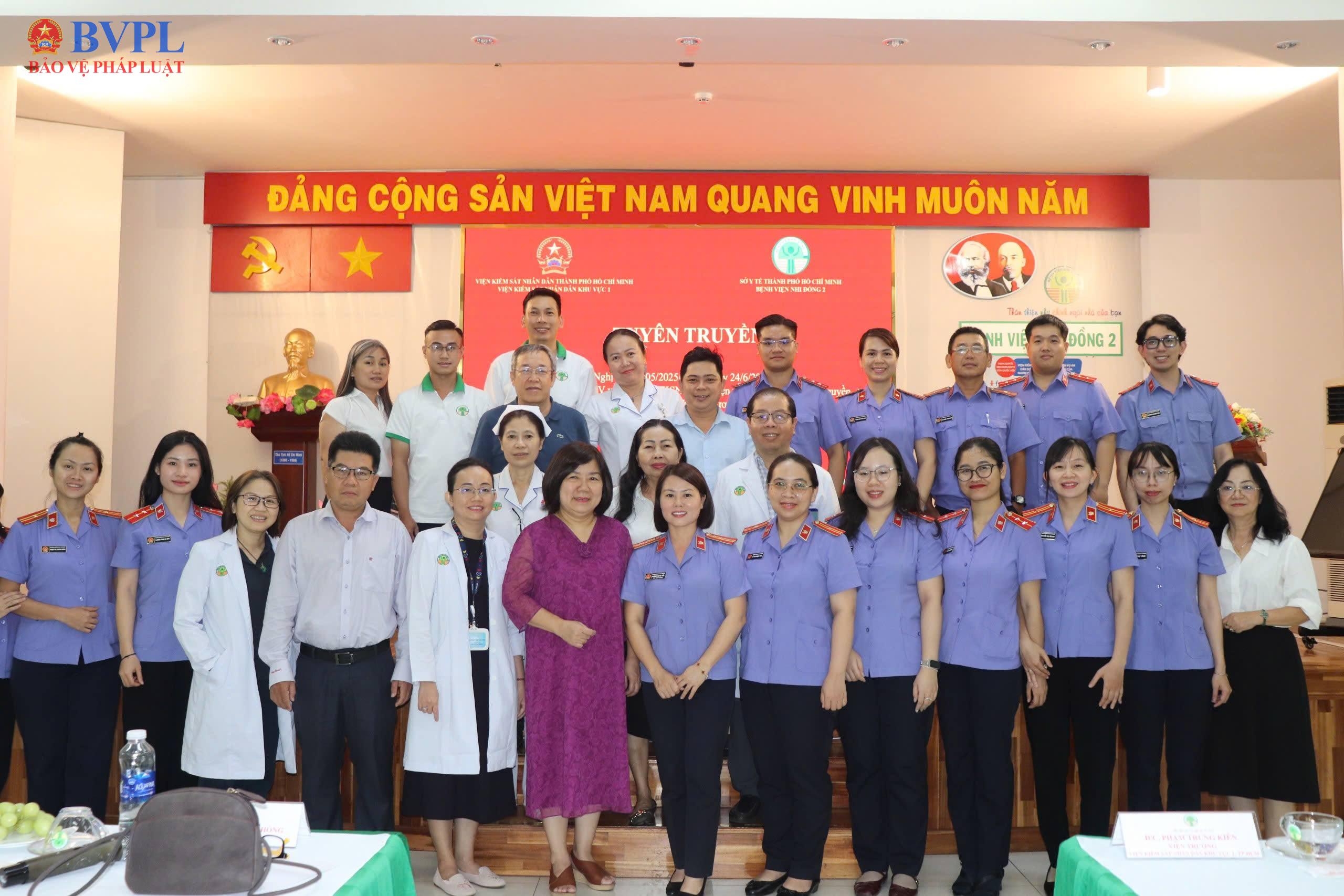 VKSND Khu vực 1 TP Hồ Chí Minh tuyên truyền Nghị quyết 205 tại Bệnh viện Nhi đồng 2