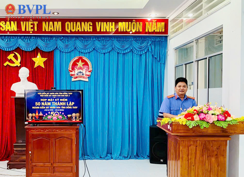 VKSND Khu vực 2 tỉnh Đồng Tháp họp mặt kỷ niệm 50 năm ngày thành lập Ngành