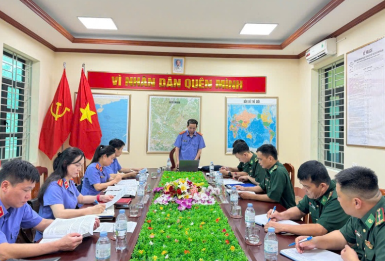 VKSND tỉnh Lạng Sơn trực tiếp kiểm sát việc tạm giữ tại Đồn Biên phòng Bảo Lâm