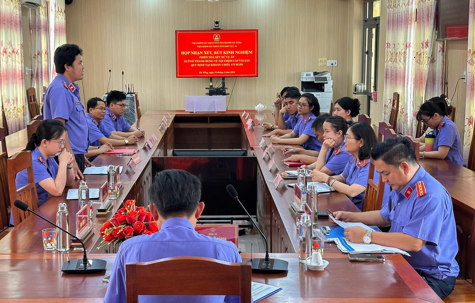 VKSND khu vực 10, TP Đà Nẵng đẩy mạnh chuyển đổi số qua phiên tòa rút kinh nghiệm