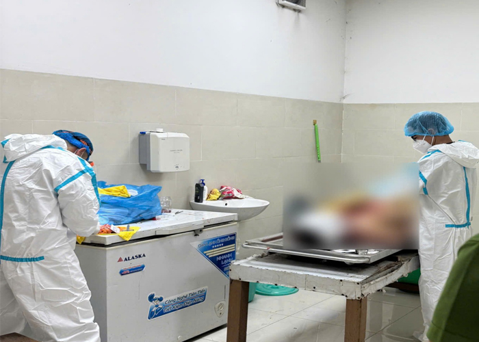 Kiểm sát khám nghiệm hiện trường vụ người nước ngoài tử vong tại khách sạn