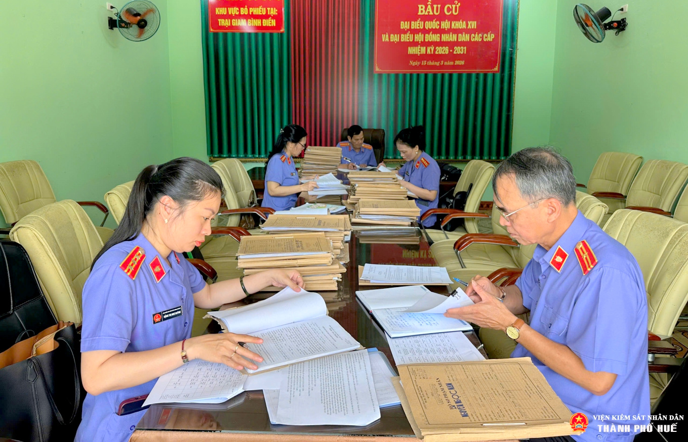 VKSND TP Huế kiểm sát hồ sơ đề nghị đặc xá năm 2026