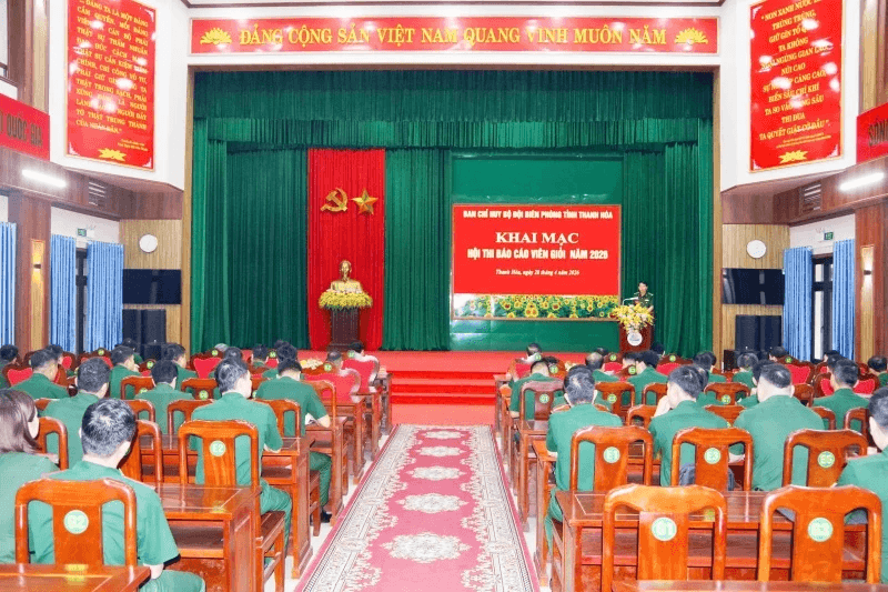 Bộ đội Biên phòng tỉnh Thanh Hóa tổ chức Hội thi Báo cáo viên giỏi năm 2026