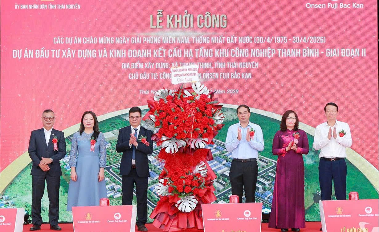 Thái Nguyên khởi công 10 dự án trọng điểm với tổng mức đầu tư trên 8 200 tỉ đồng