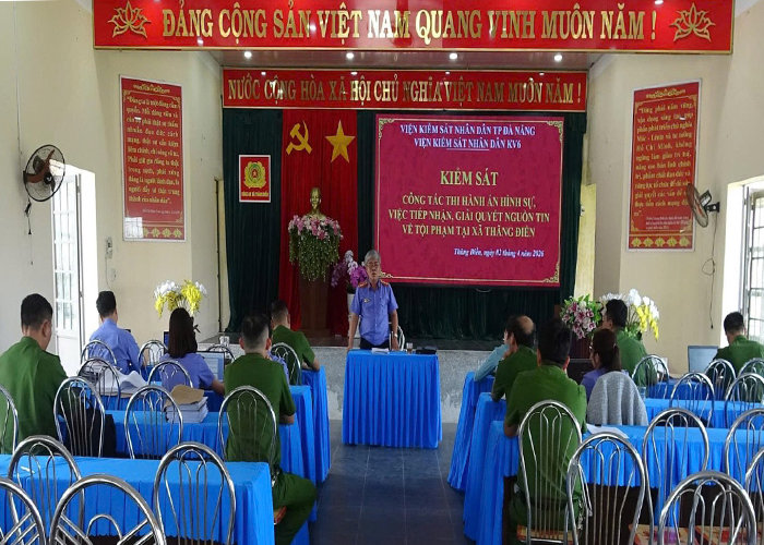 VKSND khu vực 6, TP Đà Nẵng trực tiếp kiểm sát công tác thi hành án hình sự