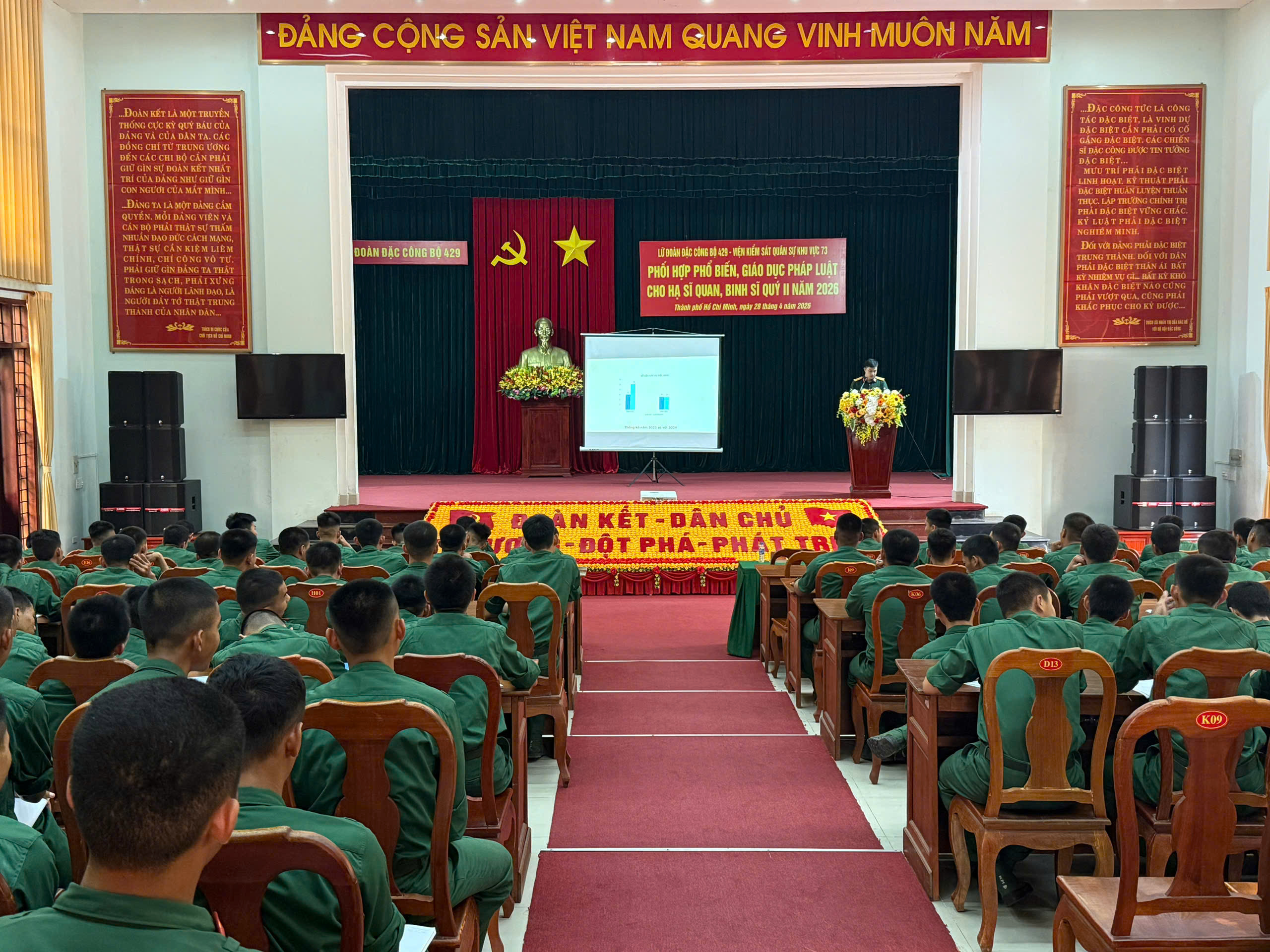 VKS Quân sự Khu vực 73 tuyên truyền, phổ biến pháp luật tại Lữ đoàn Đặc công 429