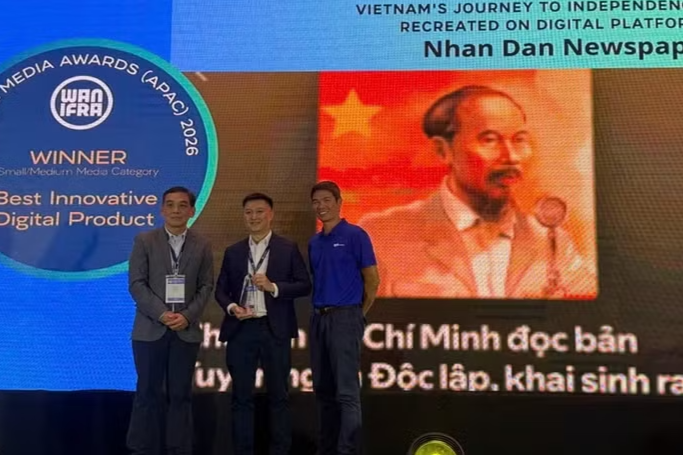 Báo Nhân Dân đoạt cú đúp tại Giải Báo chí Kỹ thuật số châu Á 2026