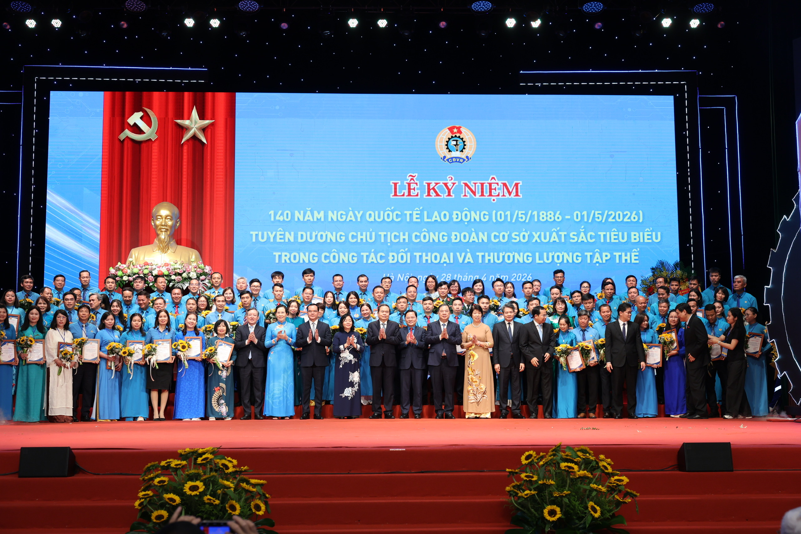 Danh sách 101 Chủ tịch Công đoàn cơ sở xuất sắc tiêu biểu năm 2026