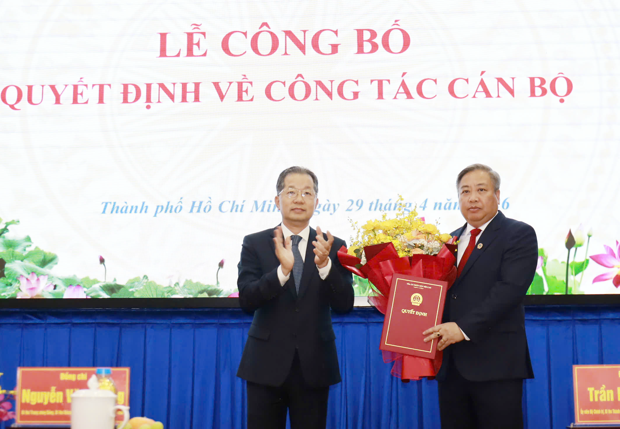 Phó Chánh án TAND tối cao kiêm nhiệm chức Chánh án TAND TP Hồ Chí Minh
