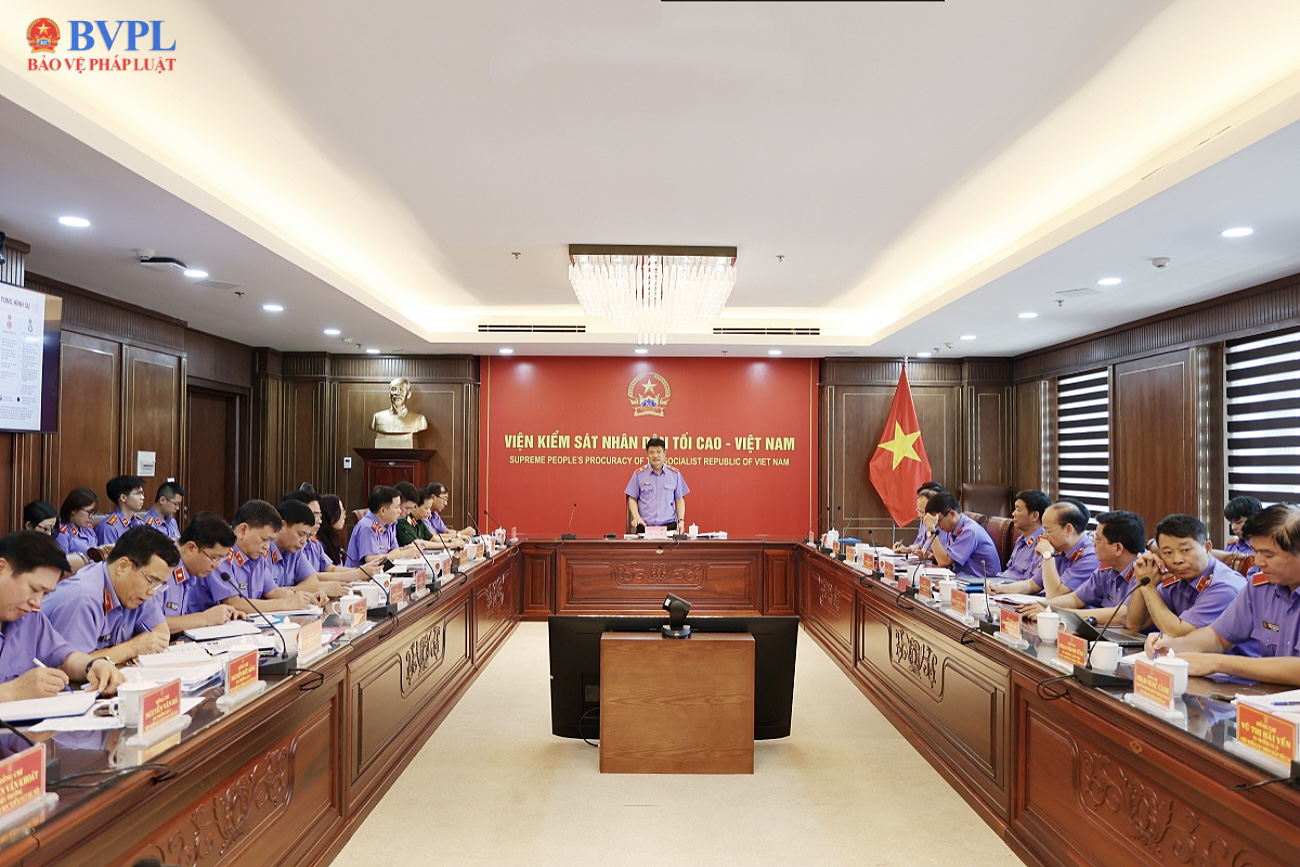 Viện trưởng Nguyễn Huy Tiến chủ trì họp Ban Thường vụ Đảng ủy, Ủy ban Kiểm sát VKSND tối cao