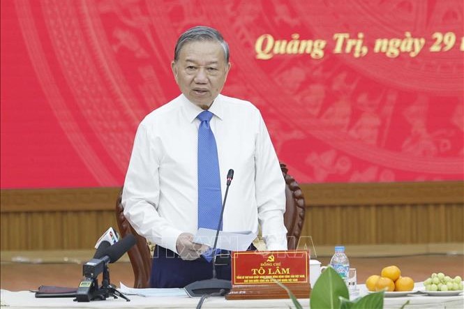 Tổng Bí thư, Chủ tịch nước Tô Lâm Tái định vị không gian phát triển Quảng Trị với chiến lược “vươn Đông, tỏa Tây”