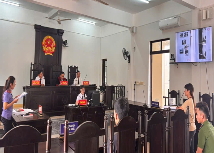 VKSND khu vực 7, TP Đà Nẵng tổ chức phiên tòa trình chiếu chứng cứ