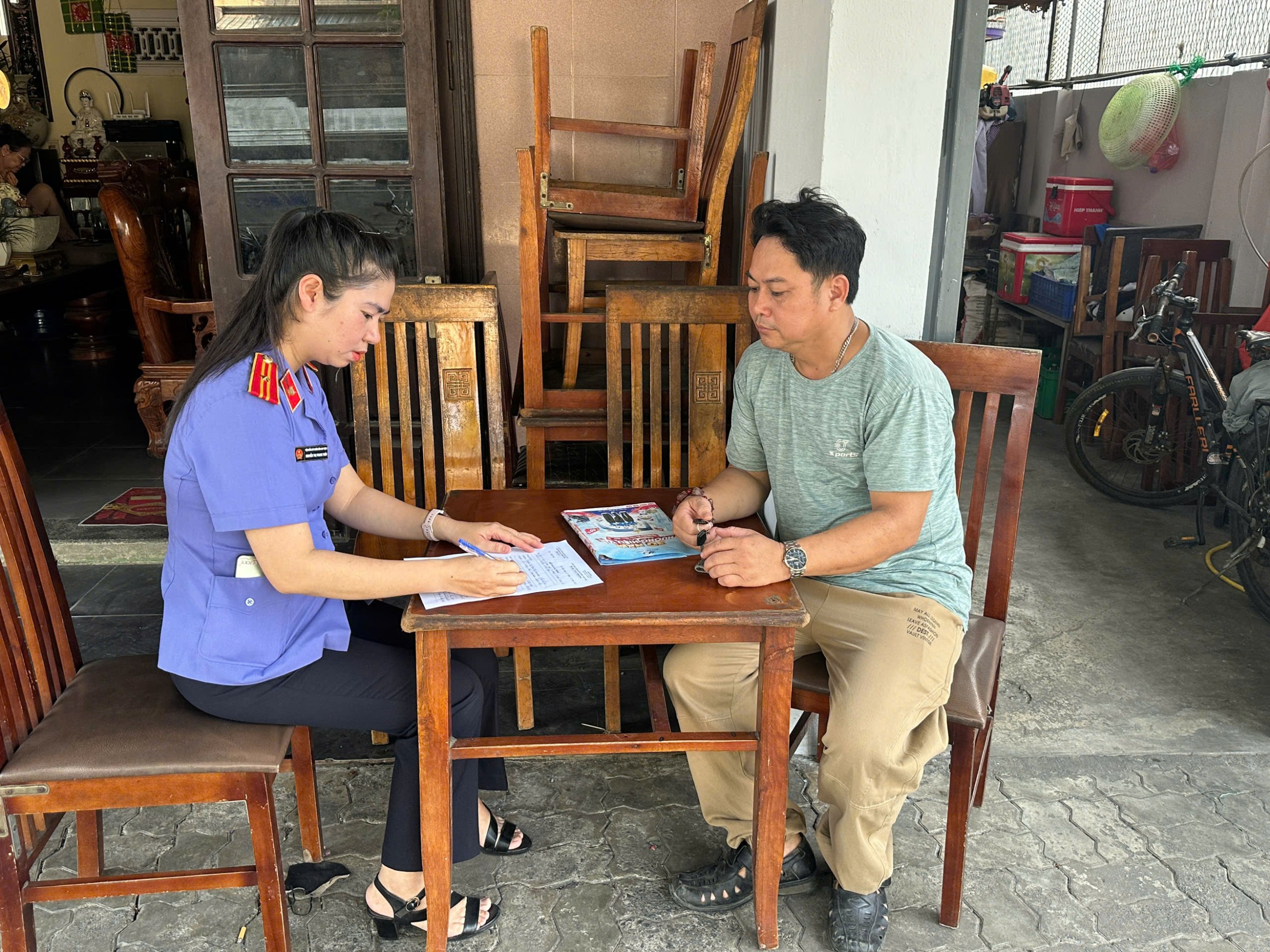 VKSND khu vực 3, TP Đà Nẵng xác minh thực tế điểm đen ô nhiễm