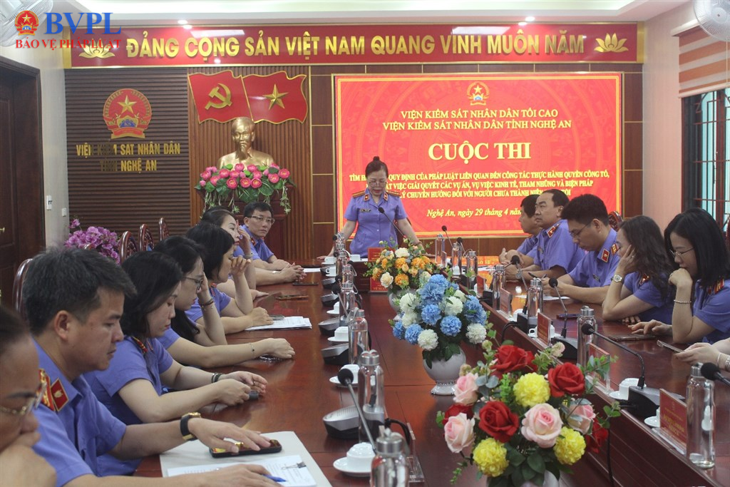 VKSND tỉnh Nghệ An tổ chức thi tìm hiểu pháp luật trực tuyến