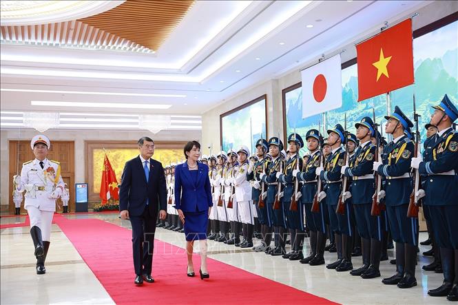 Thủ tướng Lê Minh Hưng chủ trì Lễ đón chính thức Thủ tướng Nhật Bản