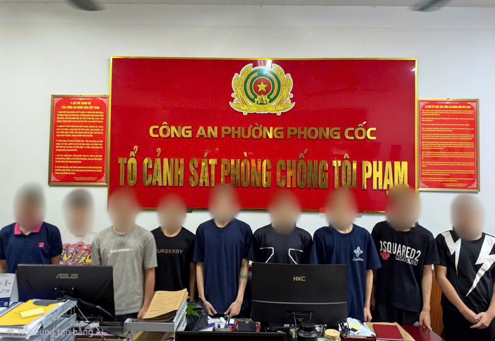 Khởi tố 9 thanh thiếu niên gây rối trật tự công cộng tại Quảng Ninh