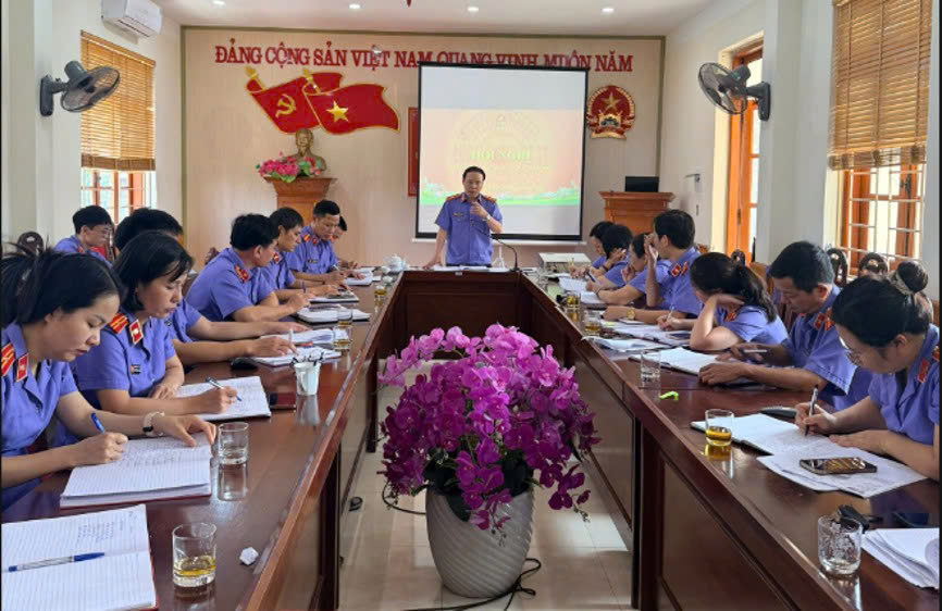 VKSND khu vực 7, tỉnh Hưng Yên tổ chức Hội nghị sơ kết công tác 6 tháng đầu năm 2026