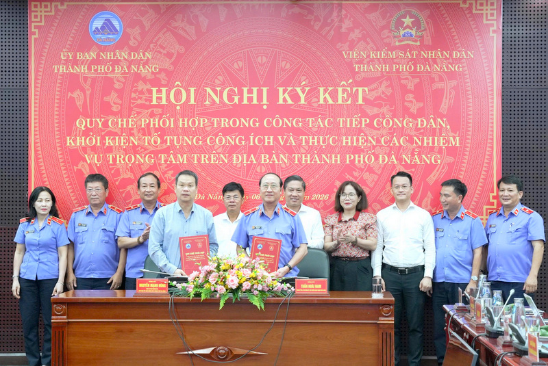 VKSND và UBND TP Đà Nẵng ký kết quy chế phòng ngừa vi phạm từ sớm, từ xa