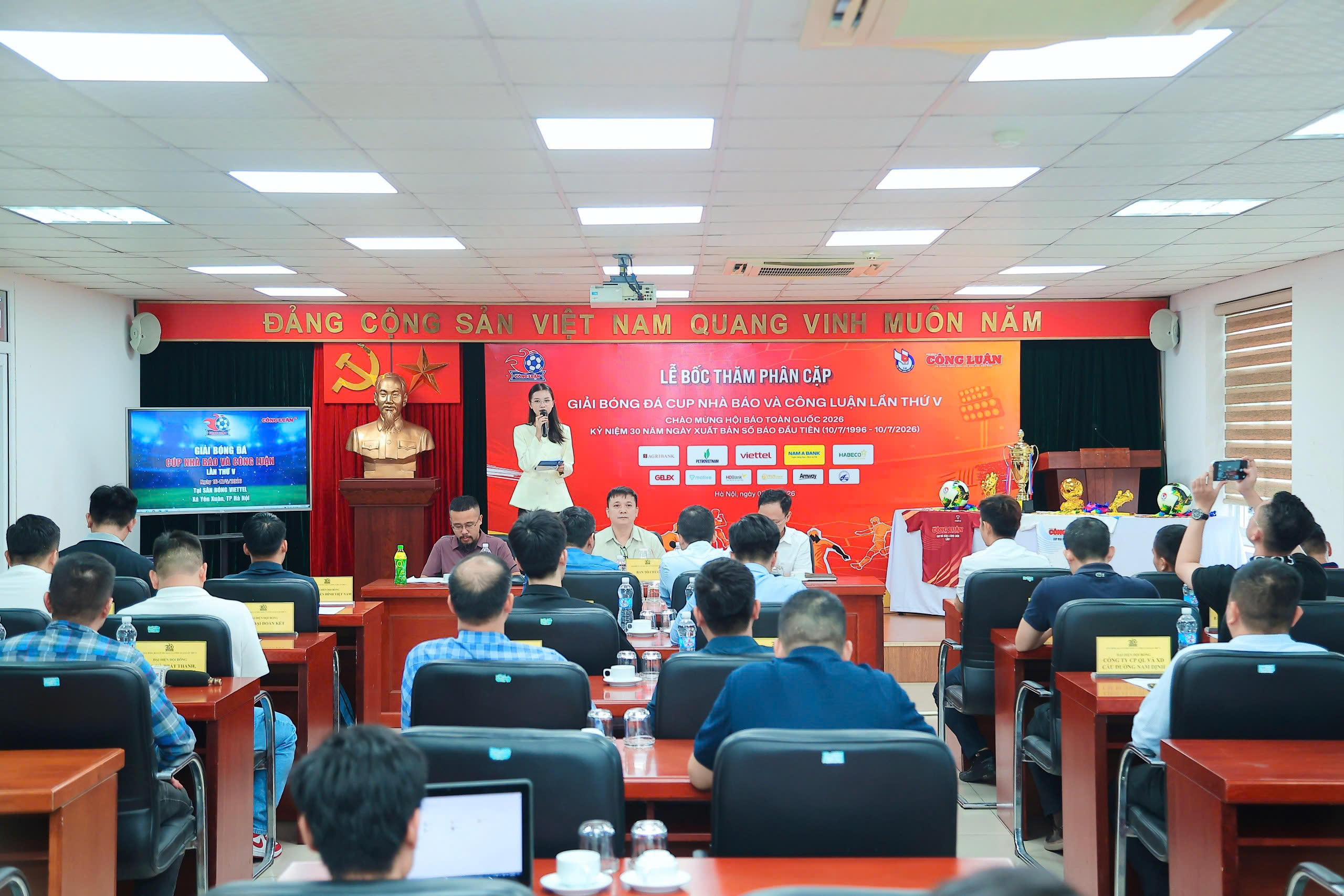 Bốc thăm phân cặp Giải bóng đá Cúp Nhà báo và Công luận lần thứ V