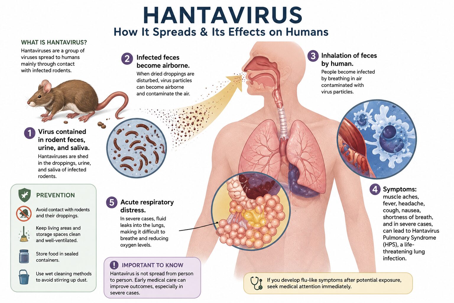 WHO nói gì về các trường hợp nhiễm vi rút Hanta