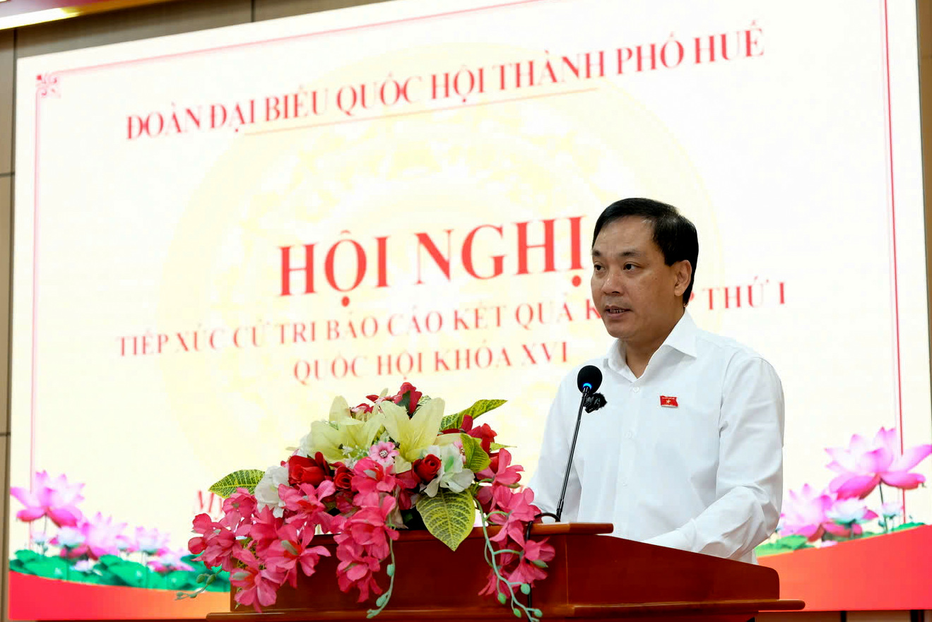 Viện trưởng VKSND TP Huế tiếp xúc cử tri sau Kỳ họp thứ Nhất, Quốc hội khóa XVI