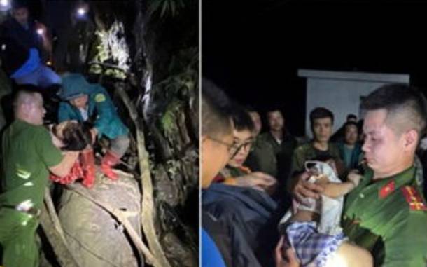 Kịp thời tìm kiếm, cứu thành công cháu bé 5 tuổi bị lạc, ngã nguy hiểm đến tính mạng