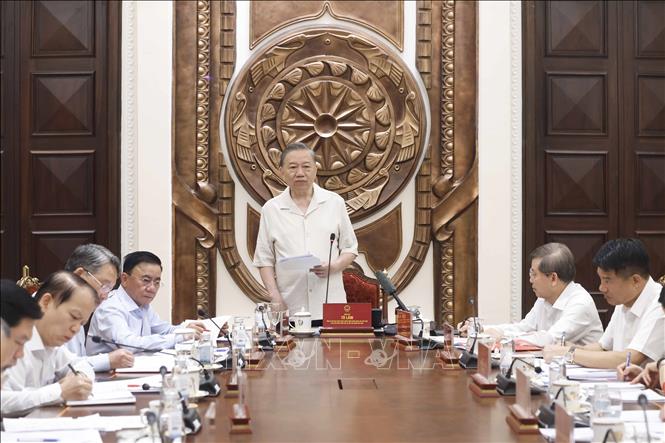 Tổng Bí thư, Chủ tịch nước Tô Lâm Kiện toàn các BCĐ của Trung ương về hoàn thiện thể chế, pháp luật và cải cách tư pháp