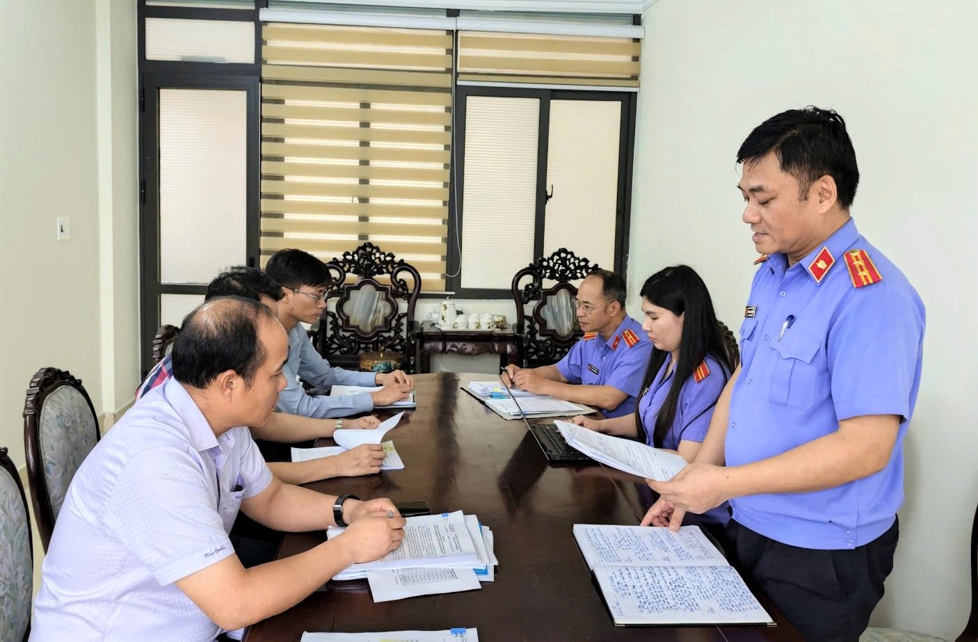 VKSND khu vực 6, tỉnh Quảng Ninh phối hợp xử lý 2 vụ việc dân sự công ích trong lĩnh vực đất đai
