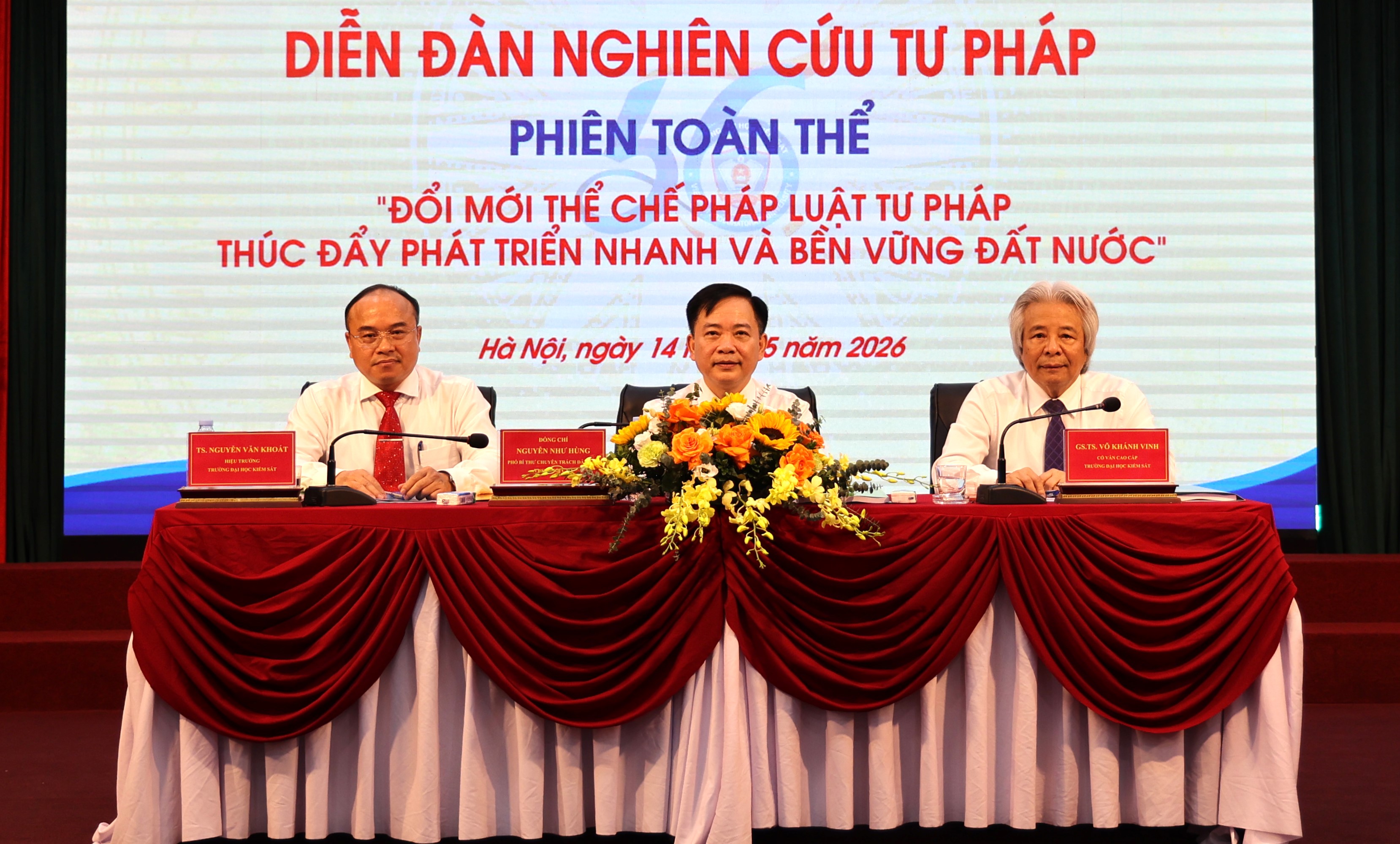 Diễn đàn Nghiên cứu tư pháp năm 2026 Thúc đẩy hoàn thiện thể chế pháp luật hiện đại, đồng bộ