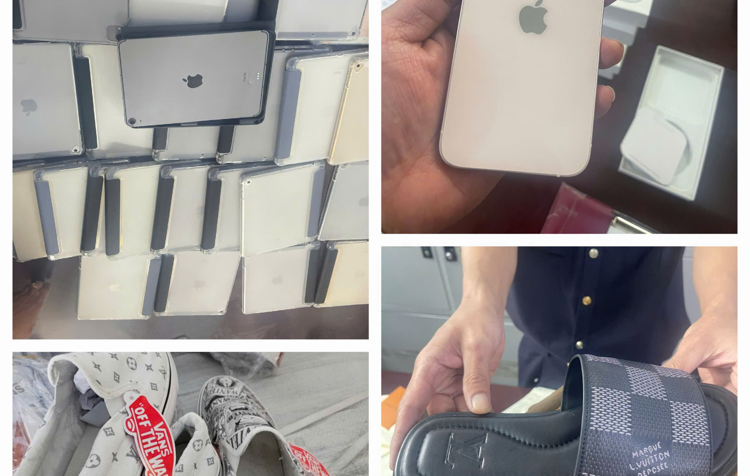 Phát hiện loạt laptop, iPhone cũ và hàng chục ngàn sản phẩm vi phạm sở hữu trí tuệ tại nhiều cửa khẩu