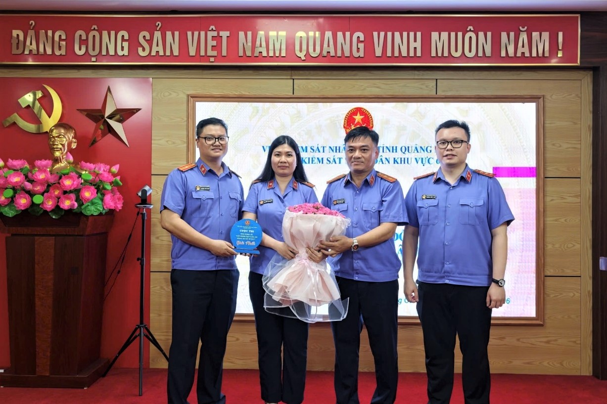 VKSND khu vực 6, tỉnh Quảng Ninh tổ chức Cuộc thi báo cáo án bằng sơ đồ tư duy và AI