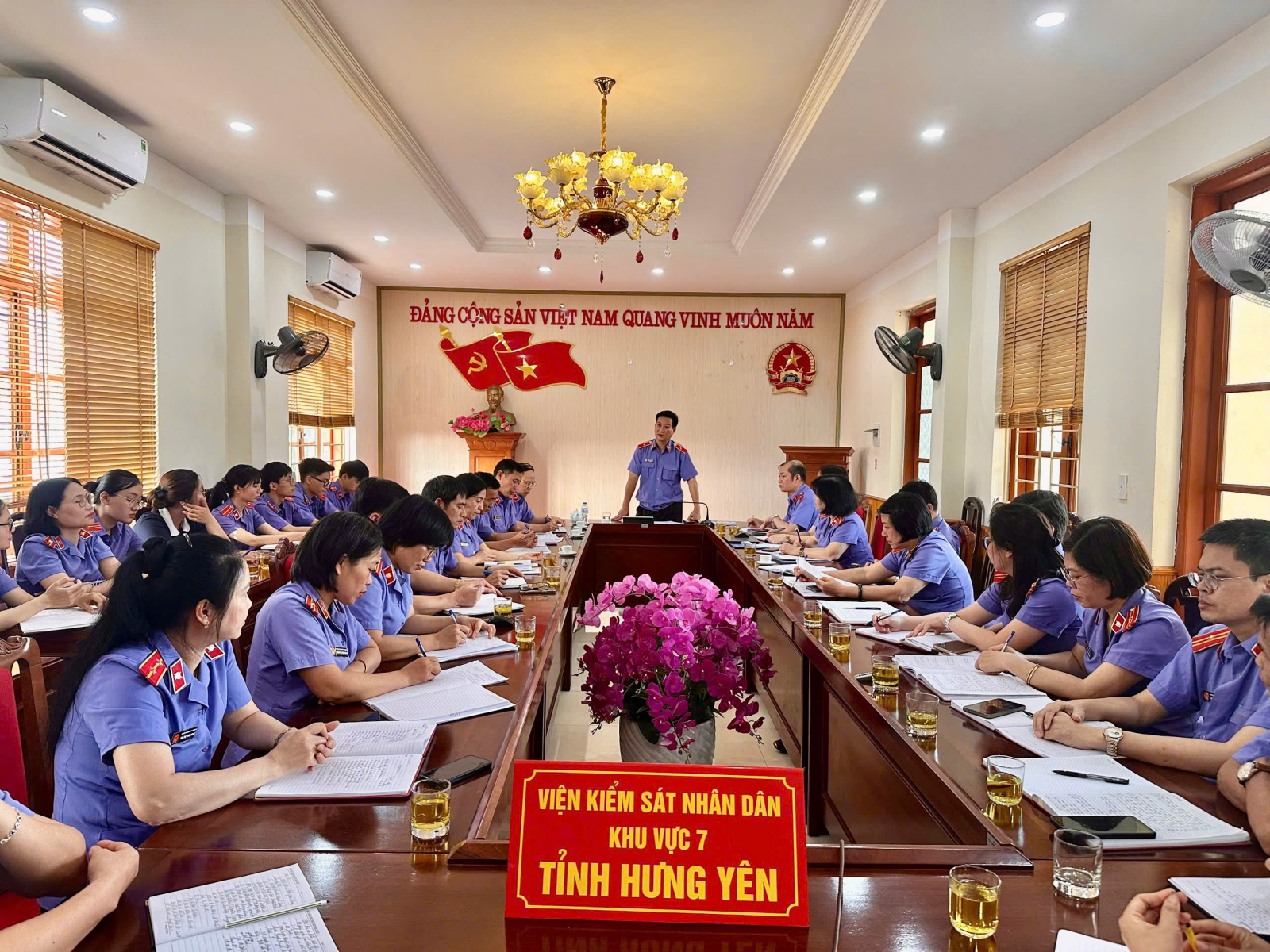 Viện trưởng VKSND tỉnh Hưng Yên làm việc tại VKSND khu vực 7