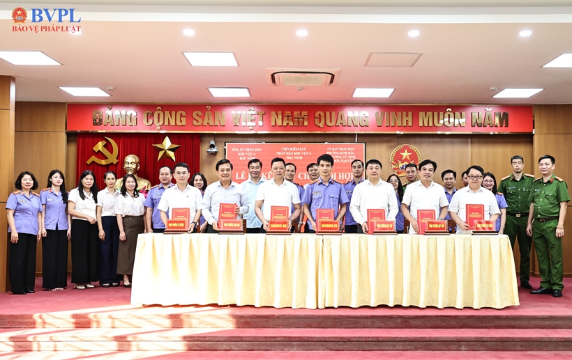 VKSND khu vực 6, tỉnh Bắc Ninh ký Quy chế phối hợp thực hiện Nghị quyết 205