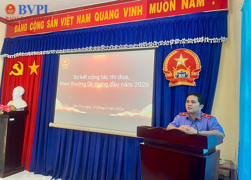 Cụm thi đua số 2 VKSND TP Cần Thơ đoàn kết, đổi mới, hoàn thành xuất sắc nhiệm vụ 6 tháng đầu năm 2026