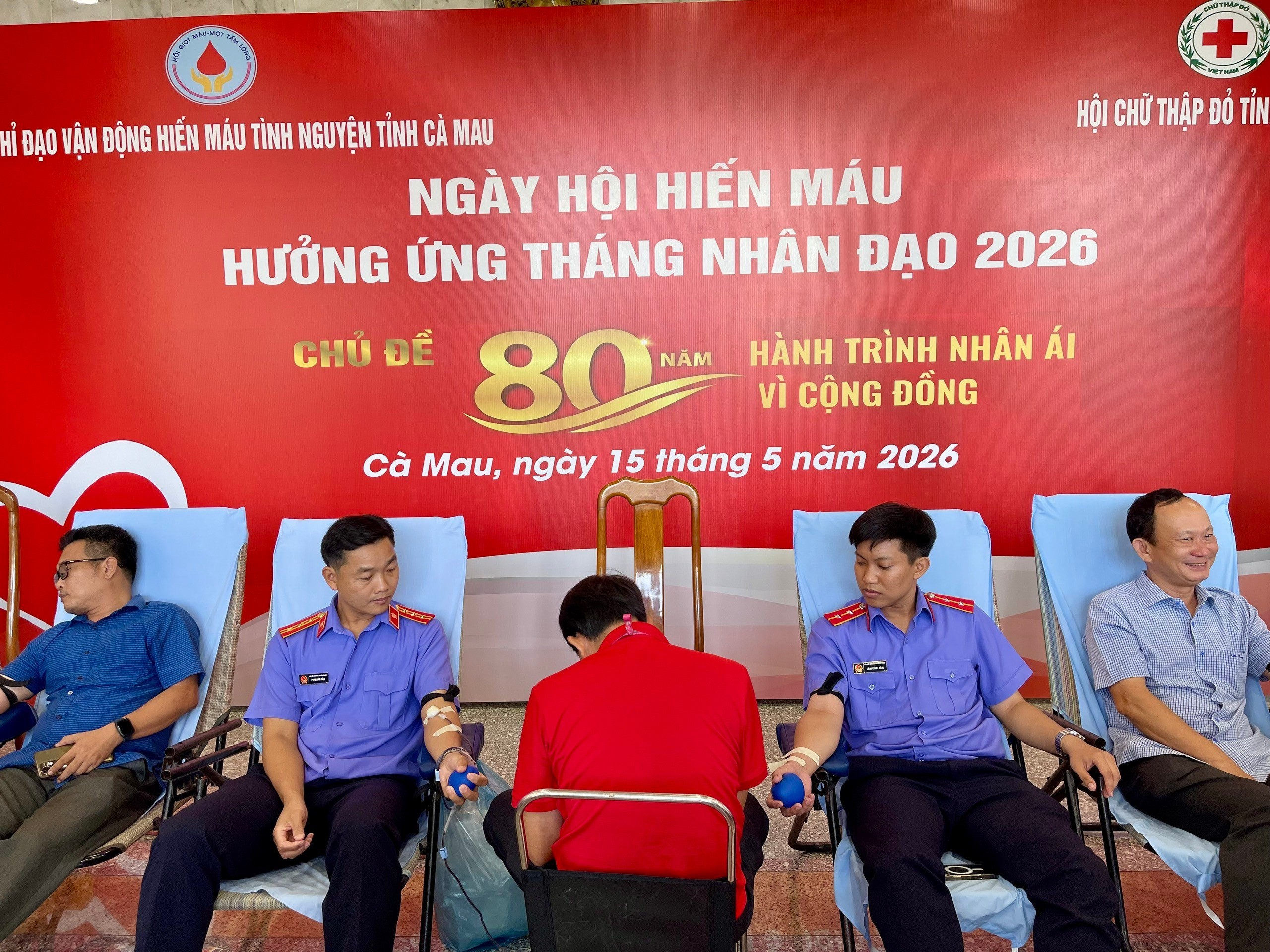 VKSND tỉnh Cà Mau tích cực hưởng ứng Chương trình hiến máu tình nguyện