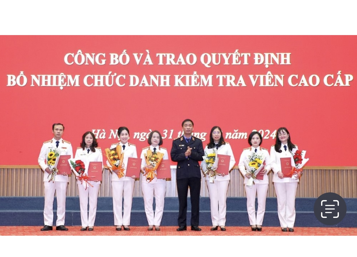 Quyết định giao chỉ tiêu Kiểm tra viên cao cấp, Kiểm tra viên chính của VKSND