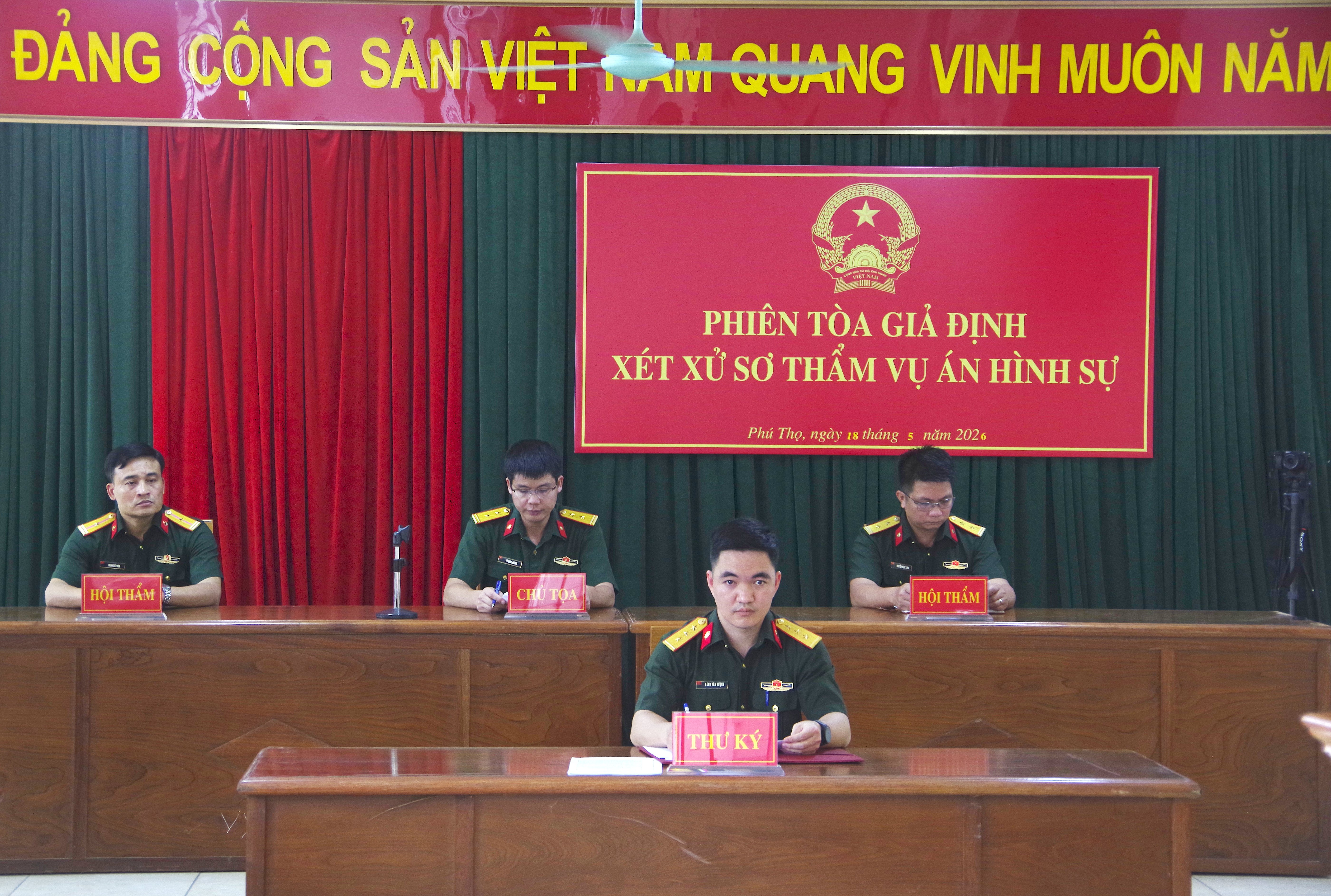 VKSQS Quân khu 2 tổ chức phiên tòa giả định xét xử vụ án hình sư