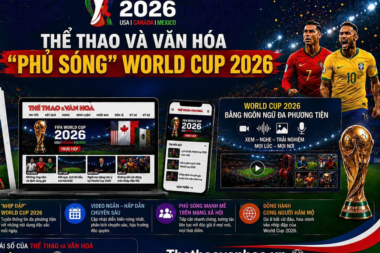 Thể thao  Văn hóa phủ sóng World Cup 2026