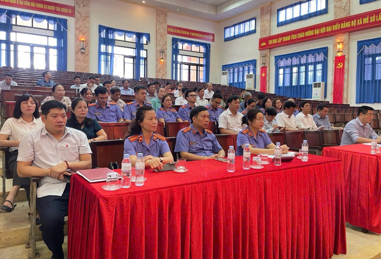 VKSND khu vực 4, tỉnh Hưng Yên tuyên truyền Nghị quyết 205 tại xã Mễ Sở