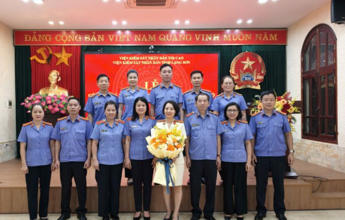 VKSND tỉnh Lạng Sơn tổ chức Lễ công bố và trao Quyết định về công tác cán bộ