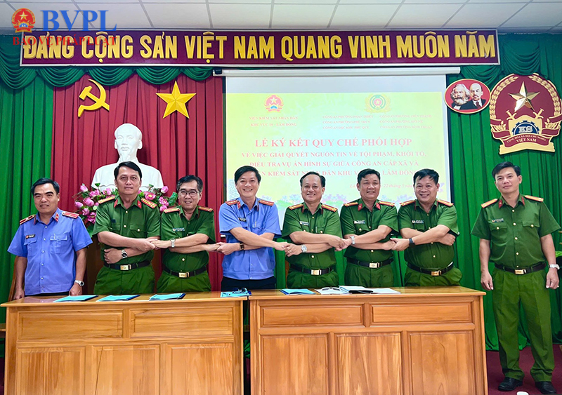 Ký kết quy chế phối hợp trong giải quyết nguồn tin về tội phạm