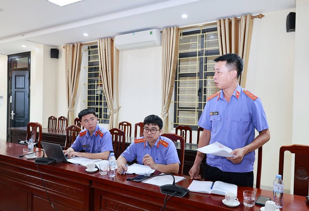 VKSND khu vực 10, tỉnh Ninh Bình trực tiếp kiểm sát thi hành án hình sự tại xã Giao Thủy