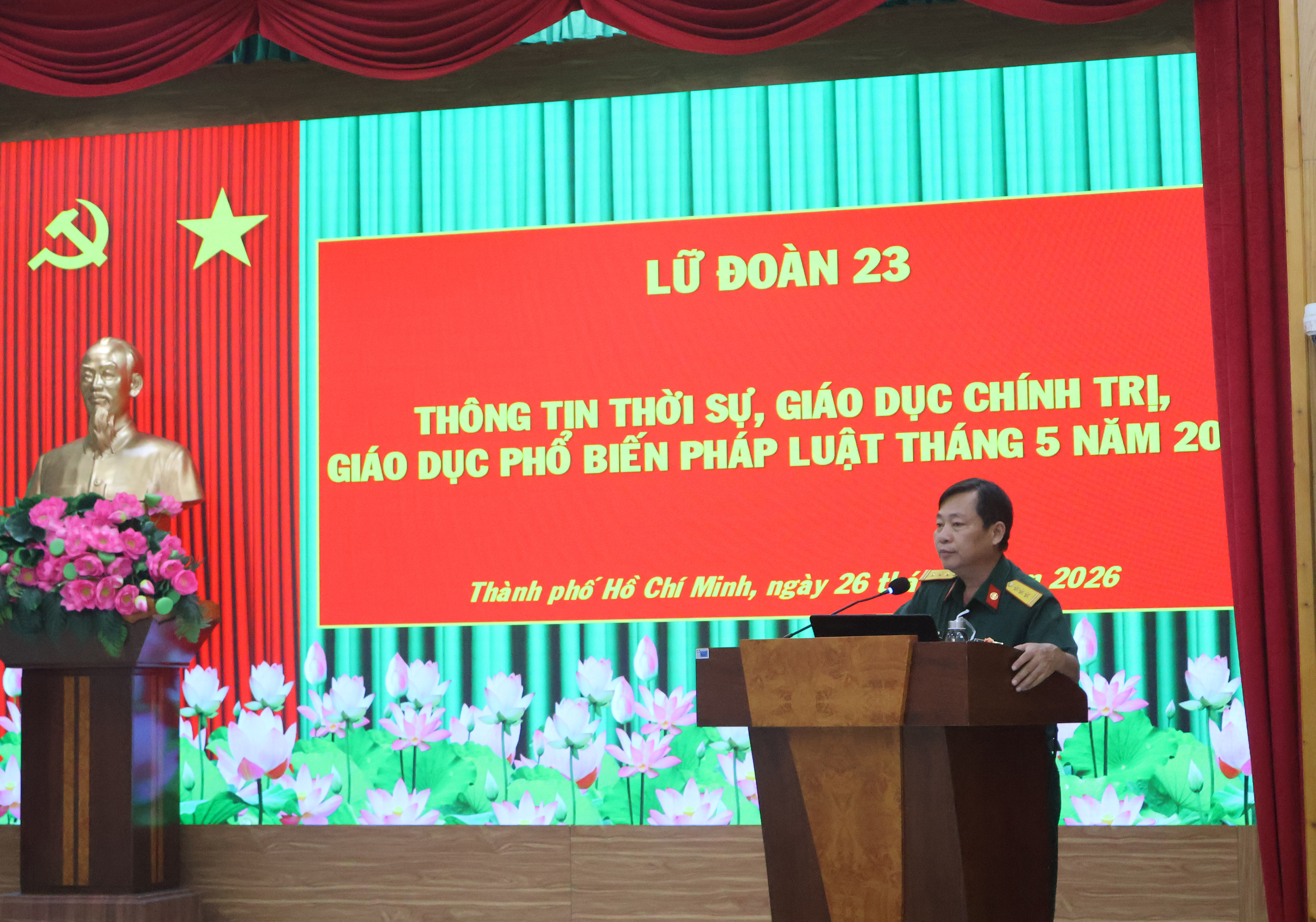 VKS Quân sự Khu vực 72 phối hợp phổ biến, giáo dục pháp luật tại Lữ đoàn Thông tin 23