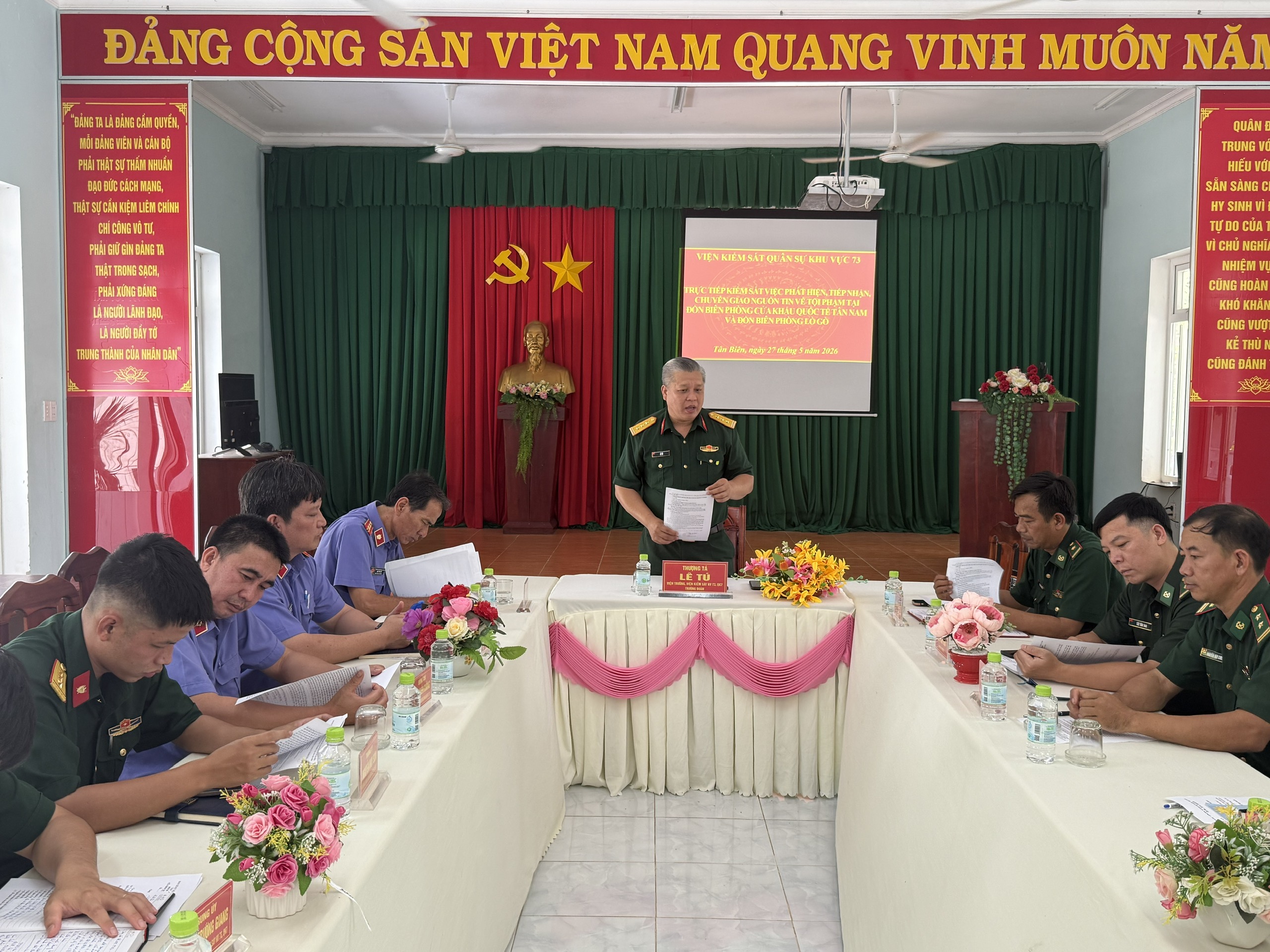 VKS Quân sự Khu vực 73 kiểm sát việc phát hiện, tiếp nhận, chuyển giao nguồn tin về tội phạm