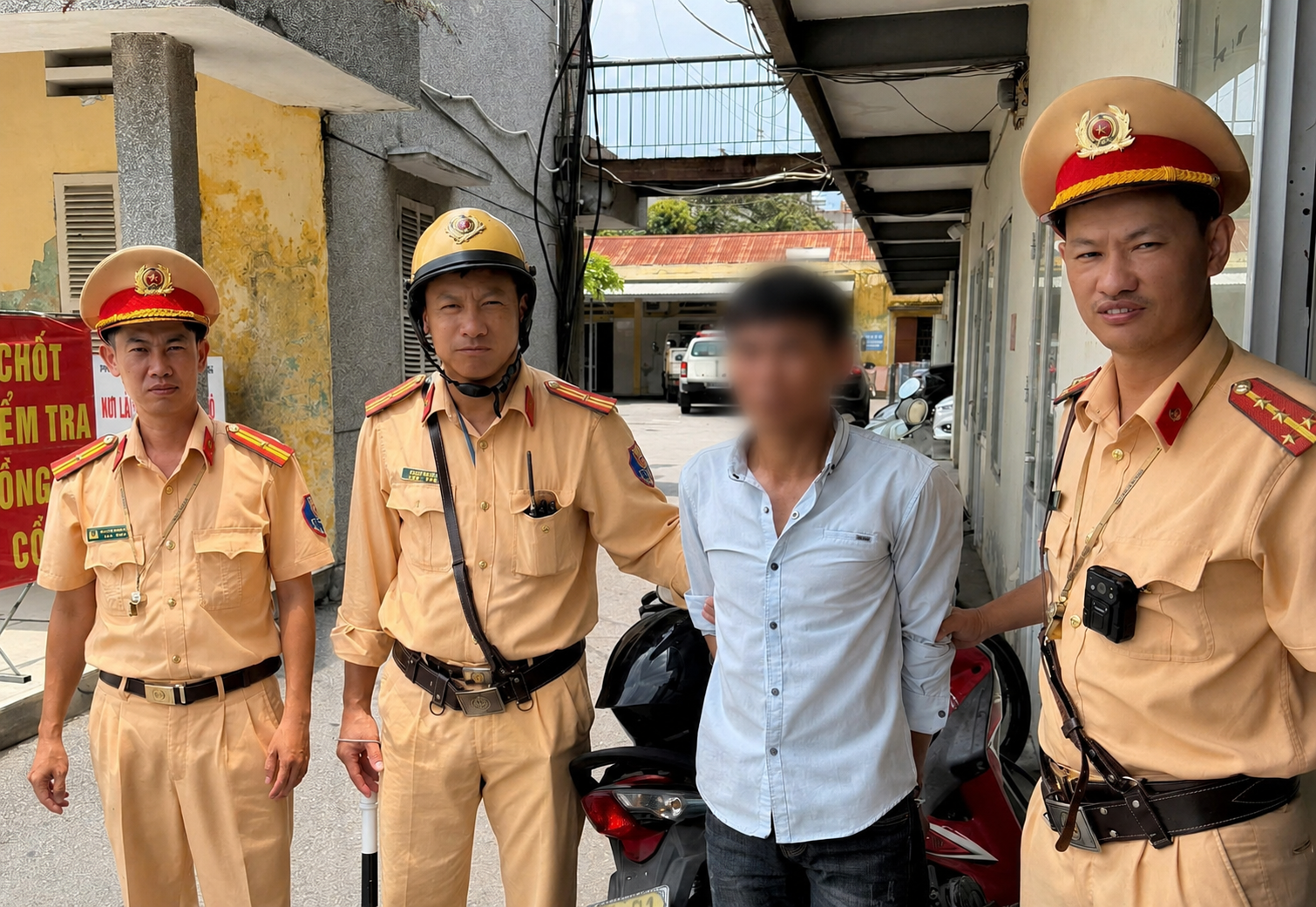 Phát hiện người đàn ông nghi tàng trữ ma túy khi kiểm tra nồng độ cồn