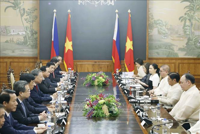 Tổng Bí thư, Chủ tịch nước Tô Lâm hội đàm với Tổng thống Philippines Ferdinand Romualdez Marcos Jr