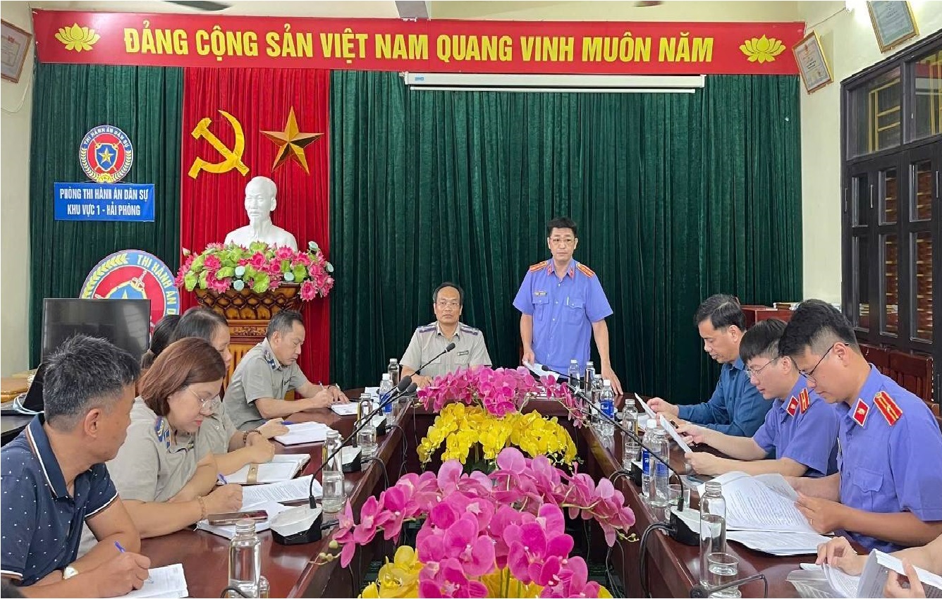 VKSND khu vực 1, TP Hải Phòng trực tiếp kiểm sát công tác thi hành án dân sự