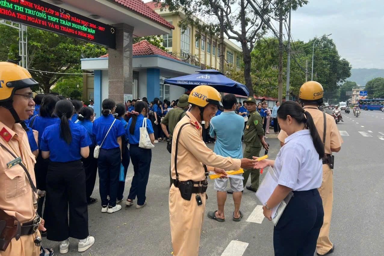 Bảo đảm trật tự, an toàn giao thông cho kỳ thi tuyển sinh lớp 10 ở TP Hồ Chí Minh
