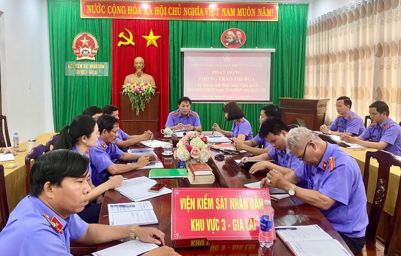 VKSND khu vực 3 phát động phong trào thi đua thực hiện Nghị quyết 205